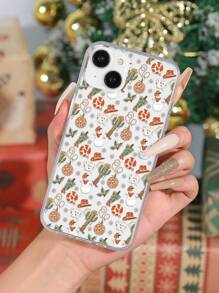 1 Miếng Phong cách phương Tây Được Sơn Giáng sinh Người tuyết In Ốp lưng & bao da điện thoại Tương thích với iPhone - Nhiều màu - Xem 1