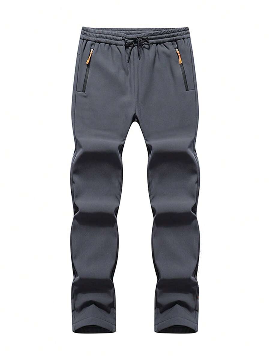 Pantalones Softshell De Exterior Para Hombre Para Senderismo Y Escalada - Gris - Ver 1