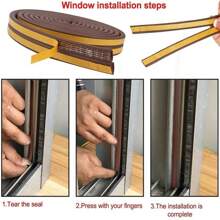 (1個密封總長度16.5英尺)室內防水條,自粘泡沫窗戶密封條,用於門窗氣密隔間 - 彩色 - 查看 2