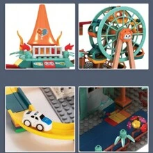 Juguete de noria con vagón de tren para decoración de la habitación de los niños - Multicolor - Ver 4