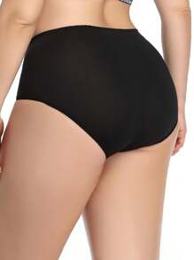 3pcs Women's Floral Print Lace Trimmed Triangle Panties, Comfortable, Halloween - Multicolor - View 2