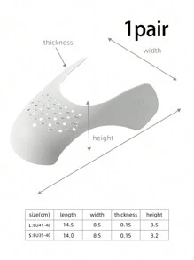 1双防皱防折鞋撑，适用于运动鞋和休闲鞋，男女通用，腰带，鞋靴配件，返校用品，鞋子，春夏精选，伴娘礼物，房间，卧室装饰，海滩，旅行，男士，女士，度假，可爱小物，母亲节礼物，卧室装饰，花园，厨房装饰，夏季，海滩，旅行必备，房间装饰，软萌，毕业季 - 白色 - 查看 5