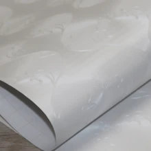 Wall Paper - 2051 3D Geometric Branco c/ Prata - View 3