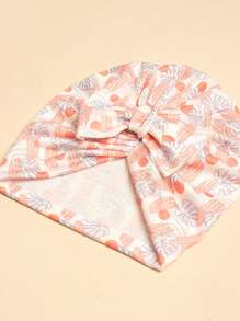 2入組寶寶時尚印花蝴蝶結帽子