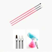 15入組塑料指甲刷套裝,指甲藝術除塵套刷光療筆雕刻筆畫指甲彩色繪畫筆套裝,指甲增強美容美甲diy工具 - 粉色 - 查看 4
