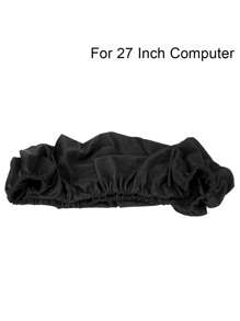 1pc Flexible Polyester Computer Dust Cover Monitor Protective Cover Compatible With IMac Macbook Pro Air Dust-proof For 27Inch - Black - View 1
