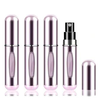 1/3/4pcs Refillable Perfume Spray Bottle, Portable Mini Independent Perfume Bottle, Travel And Outgoing Atomizer 5ml
