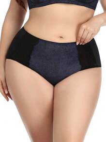 3pcs Women's Floral Print Lace Trimmed Triangle Panties, Comfortable, Halloween - Multicolor - View 5