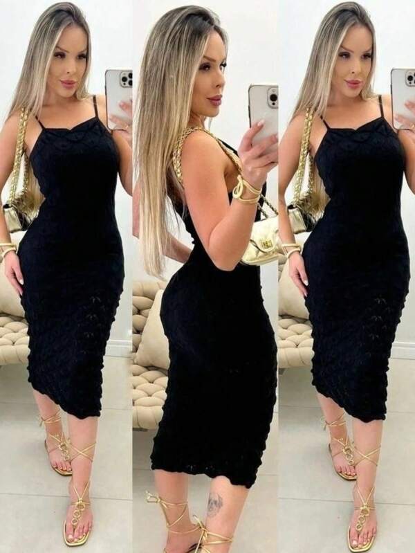 Vestido Midi Trico Modal