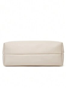 新款时尚女士单肩包，大容量，欧式单肩手提包款式，妈咪水桶包 - 白色 - 查看 6