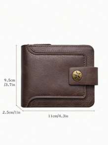 Men's Vintage Wallet For Men Wallet Purse Wallet Small Wallet Men Wallet Leather - Brown - View 6