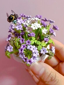 植物系列套裝,盆栽套裝,花束積木套裝,盆栽櫻花積木,426塊花束積木,適合成年人,家居裝飾,櫻花盆栽積木,人造花積木套裝,適合送禮,創意植物盆景家居裝飾,diy成年/青少年花束積木 - 彩色 - 查看 11