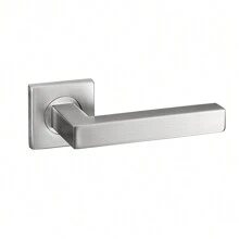 Modern Simple Door Handle, Lock And Accessories For Wooden And Interior Doors - Silver - View 3