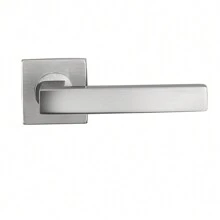 Modern Simple Door Handle, Lock And Accessories For Wooden And Interior Doors - Silver - View 2