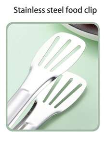 1pc廚房烹飪鉗牛排夾不鏽鋼燒烤鉗