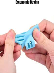 1 件鉛筆握法手寫姿勢矯正訓練寫作輔助工具適合有特殊需要的學生 - 淺藍色 - 查看 6