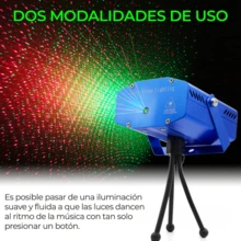 Mini Laser Lamp Projector DJ Disco Automatic Movement - Blue - View 5