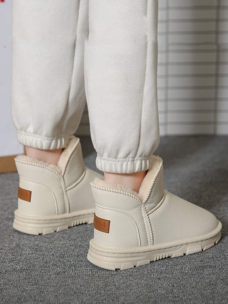 女性休閒舒適短筒雪靴,多用途保暖