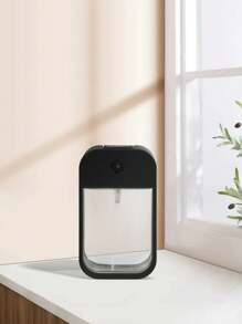 可替換的便攜式香水、調理水、酒精、殺菌劑和乳液噴霧瓶 - 旅行友好型45ml / 1.58oz雾化瓶，材料：透明瓶PETG +蓋子ABS + 噴頭PP - 黑色 - 查看 2