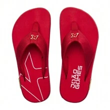 Men Flip Flops & Slides - Red - View 2