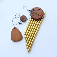 1只歐式風格6管風鈴,憐憫鐘金屬鋁掛飾,適用於家庭、花園、陽台及作為情侶禮物 - 彩色 - 查看 5