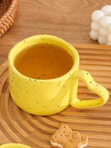 1 Pieza Taza De Café Y Té En Forma De Corazón Para El Hogar, Material De Cerámica - Rosa - Ver 6