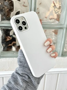 Capa Capinha Silicone Compatível Com Apple -Branco- 15/15PRO/15PULS/15PRO MAX - Branco - Visão 1