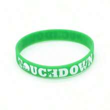 3 件足球型矽膠腕帶手鍊 - 彩色 - 查看 5