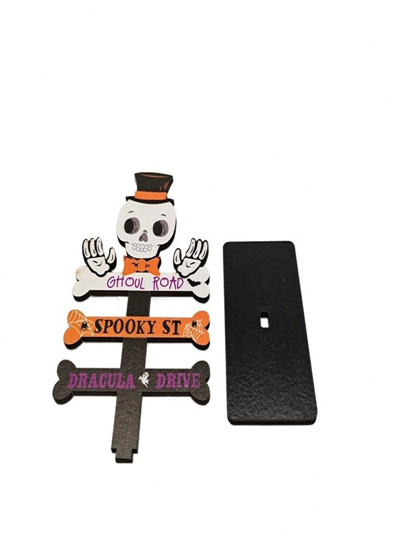 new-halloween-horror-decoration-cross-border-wooden-ornament-party