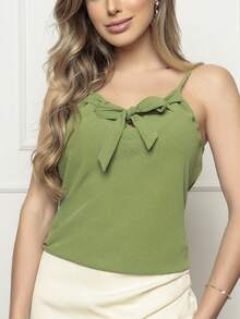 Women Tank Tops & Camis - Màu xanh Bạc hà - Xem 5