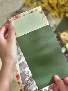 12pcs Fresh Daisy & Cat Gold Foil Diy Message Greeting Cards And Envelopes - Multicolor - View 6