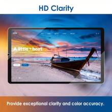2入組、與三星Galaxy Tab A9 8.3英寸相容的鋼化玻璃屏幕保護貼，防水、防油、高清晰、易於安裝 - 無色 - 查看 6