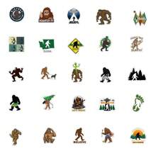 50入組大腳怪塗鴉貼紙,適用於裝飾手機、筆記本、行李箱等物品