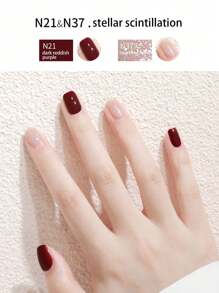 10毫升水性指甲油，快干、持久、可剥离、无异味，适合学生和美甲沙龙使用，完美适用于女性和女孩——春、夏、秋、冬四季新款指甲油 - 霧霾藍 - 查看 6