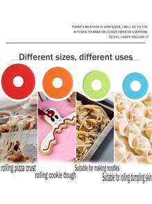 1pc 17-inch Stainless Steel Rolling Pin With Adjustable Roller Thickness Scale For Rolling Dough, Pastry, And Fondant - Silver - View 5