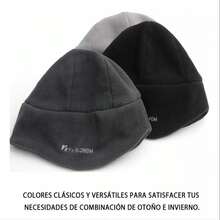 Gorro con Bufanda Gorro Invierno Primavera para Hombre y Mujer Tejido de Punto - Café integral - Ver 3