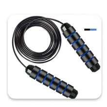 Cuerda de saltar con rodamientos para entrenamiento de fuerza, pérdida de peso y competencias - Azul - Ver 1