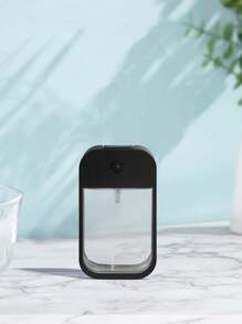 可替換的便攜式香水、調理水、酒精、殺菌劑和乳液噴霧瓶 - 旅行友好型45ml / 1.58oz雾化瓶，材料：透明瓶PETG +蓋子ABS + 噴頭PP - 黑色 - 查看 4