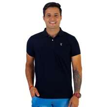 KIT 5 Camisas Polo Masculina - PREMIUM - Preto - Visão 6