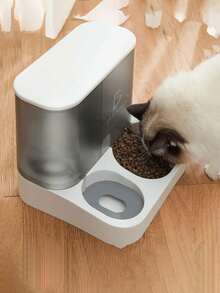 Dispensador Automático de Agua y Croquetas para Mascotas – 1L de Agua y 2.8L de Croquetas - Multicolor - Ver 5