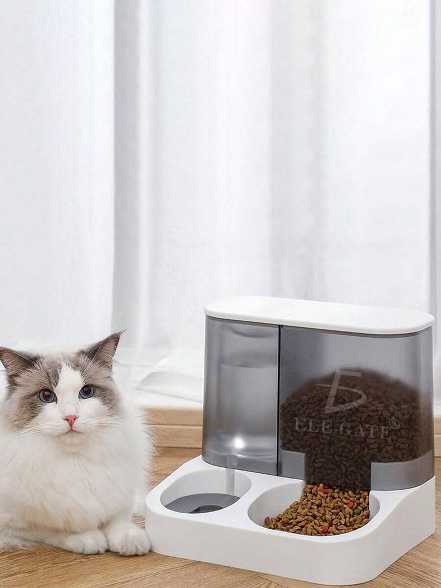 Dispensador Automático de Agua y Croquetas para Mascotas – 1L de Agua y 2.8L de Croquetas - Multicolor - Ver 1