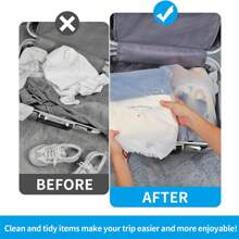 5/10 PCS Shoe Bags For Travel, Large Transparent Travel Shoe Bags For Packing, Clear Drawstring Travel Shoe Storage Bag, Portable Shoes Organizer Pouch With Rope For Men And Women Decorations Decor Festival Decor Room Decor Home Decor Decor Bedroom Decor Dress Pants Shoes Jeans Boots Skirt - Clear - View 7