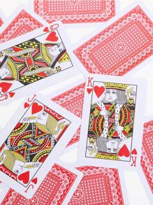 2 张/套 25 毫米塑料扑克牌，PVC 材质，5.7*8.7 英寸塑料盒包装，家庭娱乐游戏，小文字，可水洗，防水，100% 塑料，酒吧游戏道具，创意游戏，派对游戏，情侣游戏，搞笑游戏，饮酒游戏，家庭游戏，新年游戏，情人节礼物，婚礼游戏，新年礼物 - 白色 - 查看 5