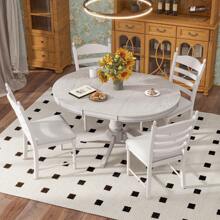 Nestfair 5-Piece Round Dining Table with 4-Chairs