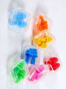 8入/4對隨機顏色耳塞套裝,家用、辦公室、旅行使用的矽膠睡眠耳塞,可重複使用的矽膠耳塞,防打鼾、防噪音,防水、學習、睡眠兼用的消音耳塞