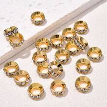 20 cái Đồng & Pha lê & Lớn Lỗ Hạt Spacer Hạt Bộ Đối với Làm đồ trang sức , Không giới tính - Nhiều màu - Xem 14