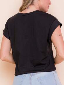 Women T-Shirts - màu đen - Xem 2