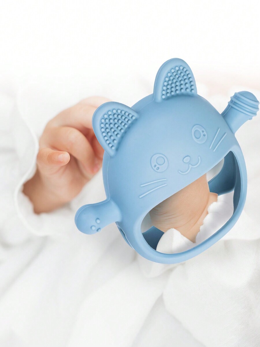 1pc Baby Teether Mitten, Silicone Teether AntiDrop Baby Teething Toy