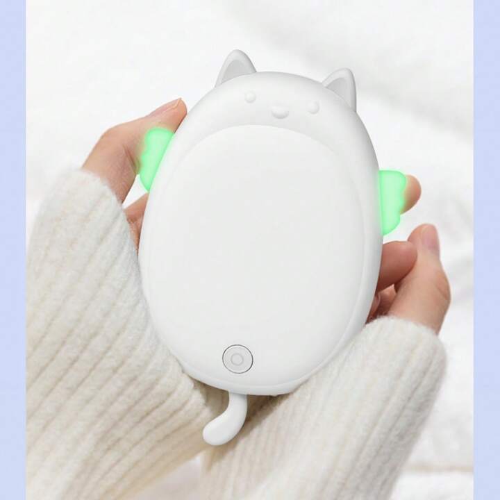 New Cartoon Cat Design Mini Usb Hand Warmer u0026 Power Bank 2-in-1 Portable u0026  Rechargeable Handheld Hand Warmer For Winter | SHEIN USA