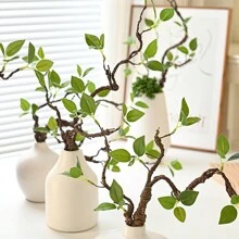1根長的人造樹枝,用於家居裝飾插花 - 綠色 - 查看 10